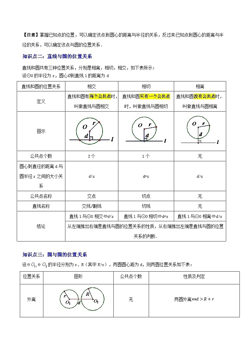 与圆有关的位置关系练习（原卷版）-中考数学二轮专题第3页
