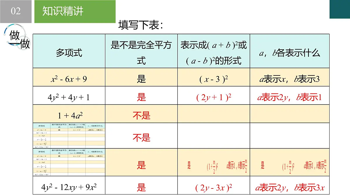 4.3 用乘法公式分解因式第2课时 课件 2025学年七年级数学下册（浙教版2024）第7页