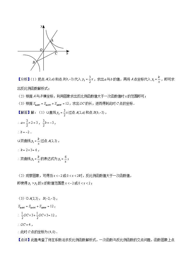 专题02 反比例函数大题 (二大题型)教师版-2025年中考数学压轴训练第2页