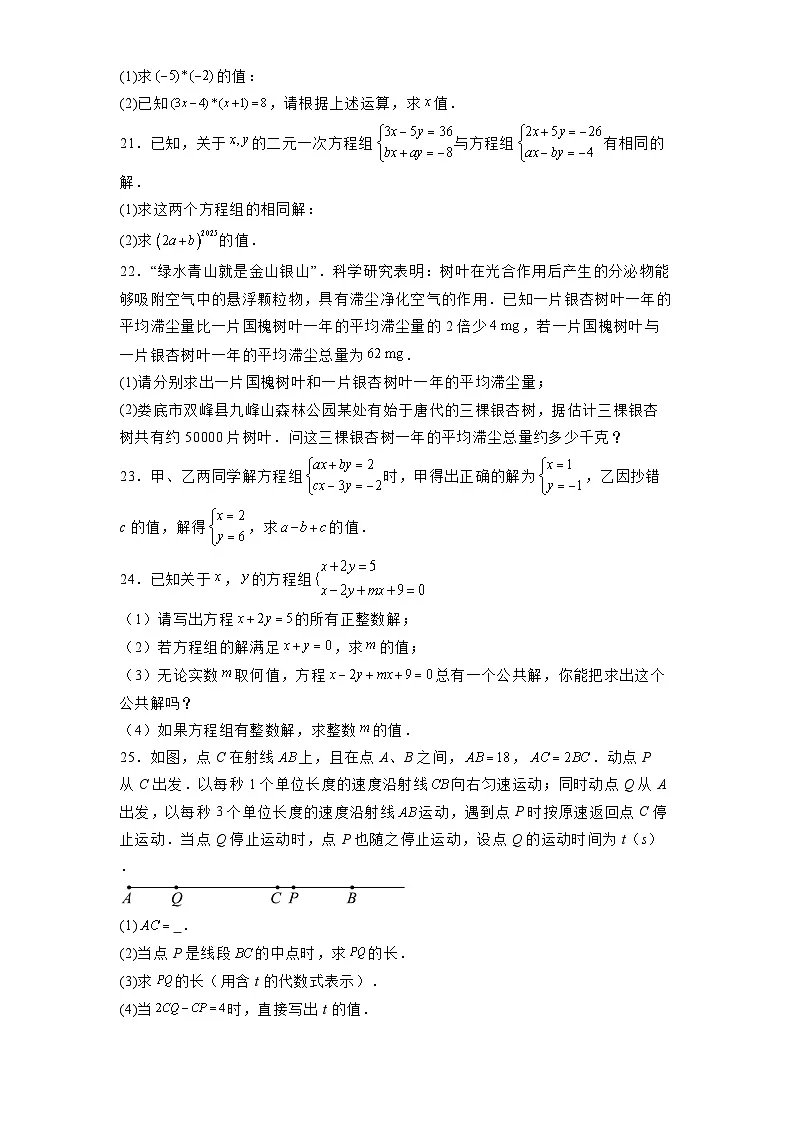 湖南省衡阳市四校2024-2025学年七年级下学期第一次月考 数学试题（含解析）第3页