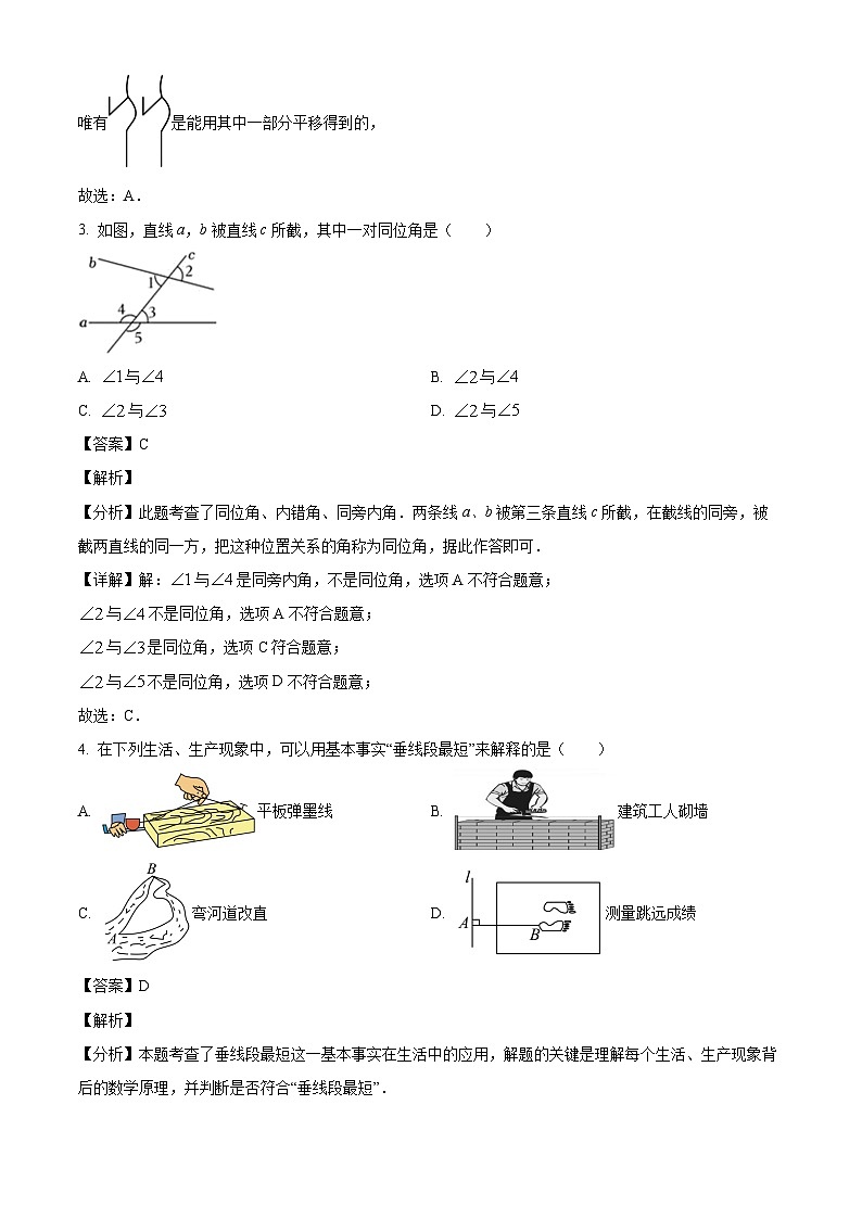 浙江省绍兴诸暨市浣东初级中学2024-2025学年七年级下学期3月月考 数学试题（含解析）第2页