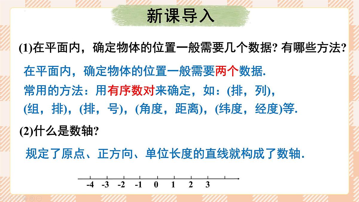 9.1 用坐标描述平面内点的位置 课件2024-2025学年 人教版七年级数学下第3页