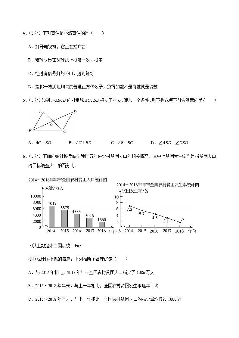 2024-2025学年江苏省盐城市建湖县八年级（下）月考数学试卷第2页