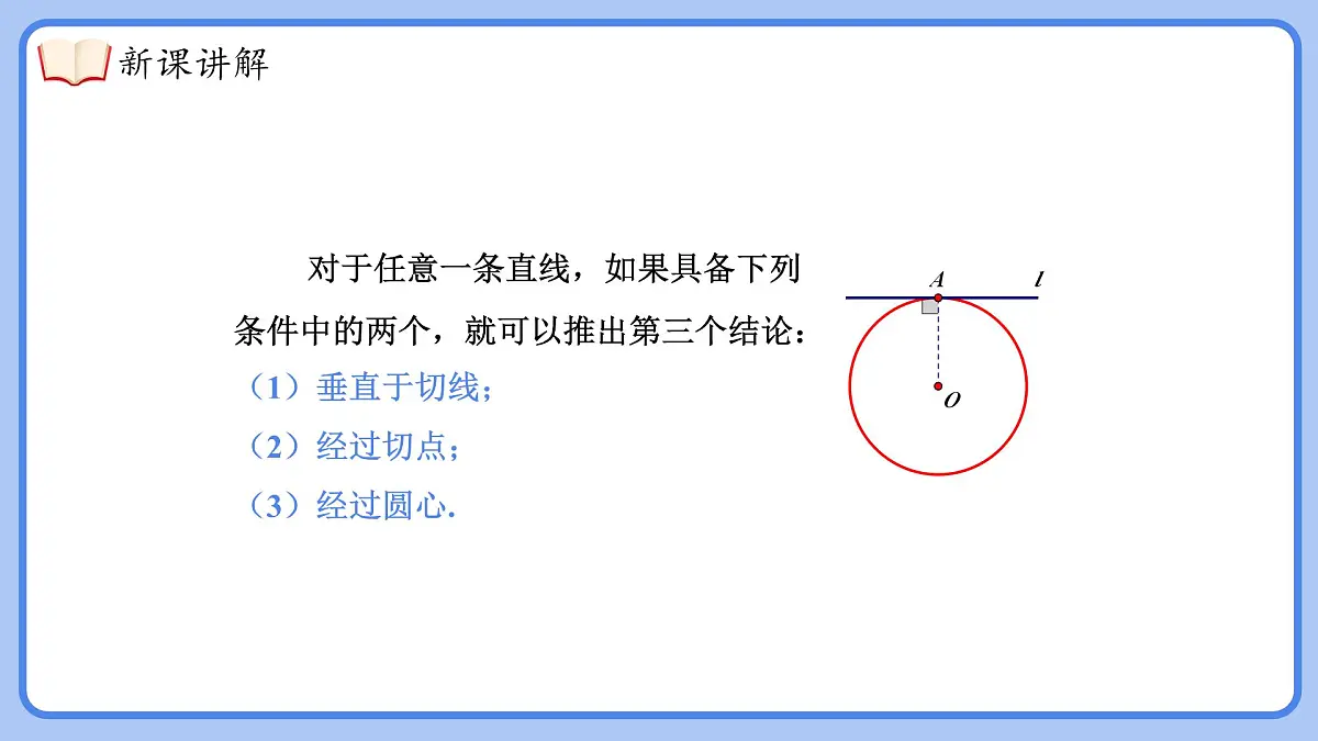 湘教版（2024）九年级下册数学2.5.2.2切线的性质【课件】第8页