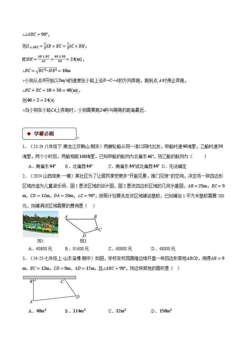 专题17.4 勾股定理逆定理的应用（压轴题专项讲练）（人教版）（原卷版）第2页