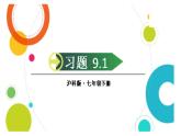初中數(shù)學新滬科版七年級下冊9.1習題教學課件2025春