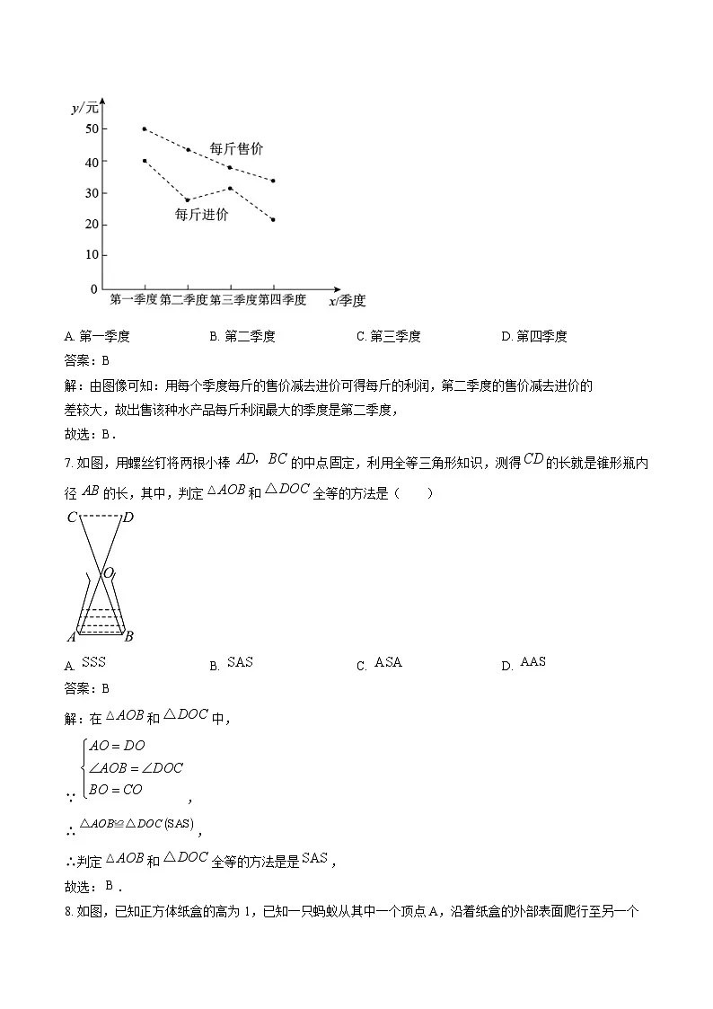 吉林省长春市绿园区2024-2025学年八年级上学期期末考试数学试卷(含解析)第3页