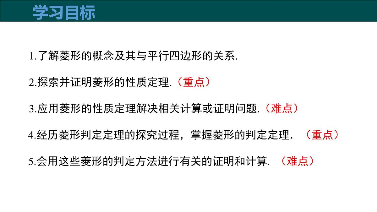 19.3.2 菱形（同步课件） 2025学年八年级数学下册同步精品课堂（沪科版）第3页