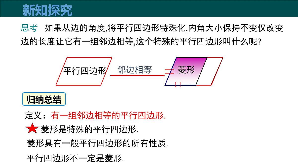 19.3.2 菱形（同步课件） 2025学年八年级数学下册同步精品课堂（沪科版）第5页