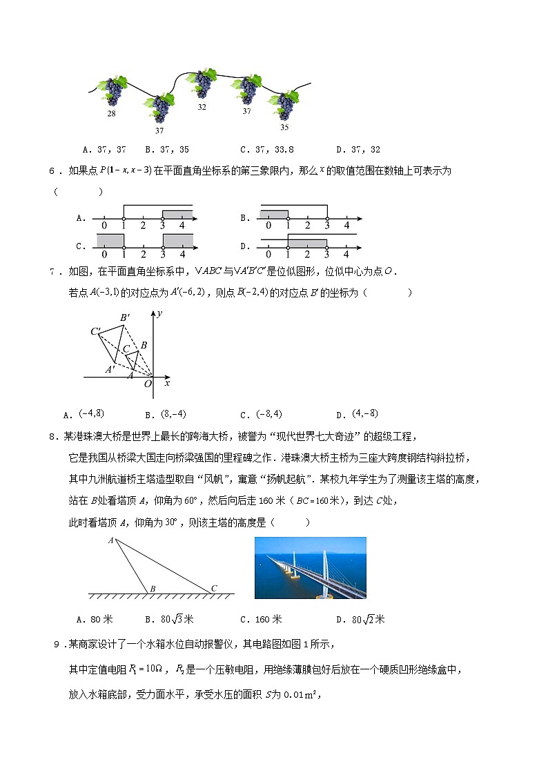 2025年浙江省中考数学模拟练习试卷（二）第2页