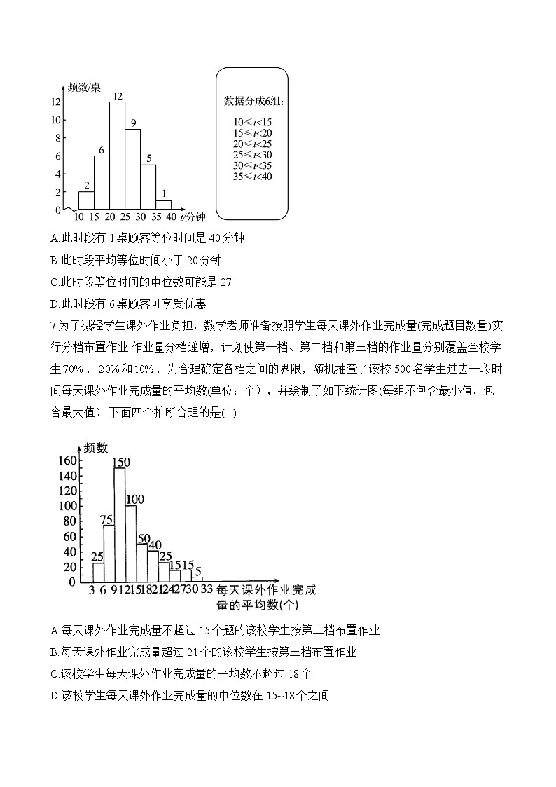 中考数学高频考点专项练习：专题20 考点46 统计图表及其应用 (3)及答案第3页