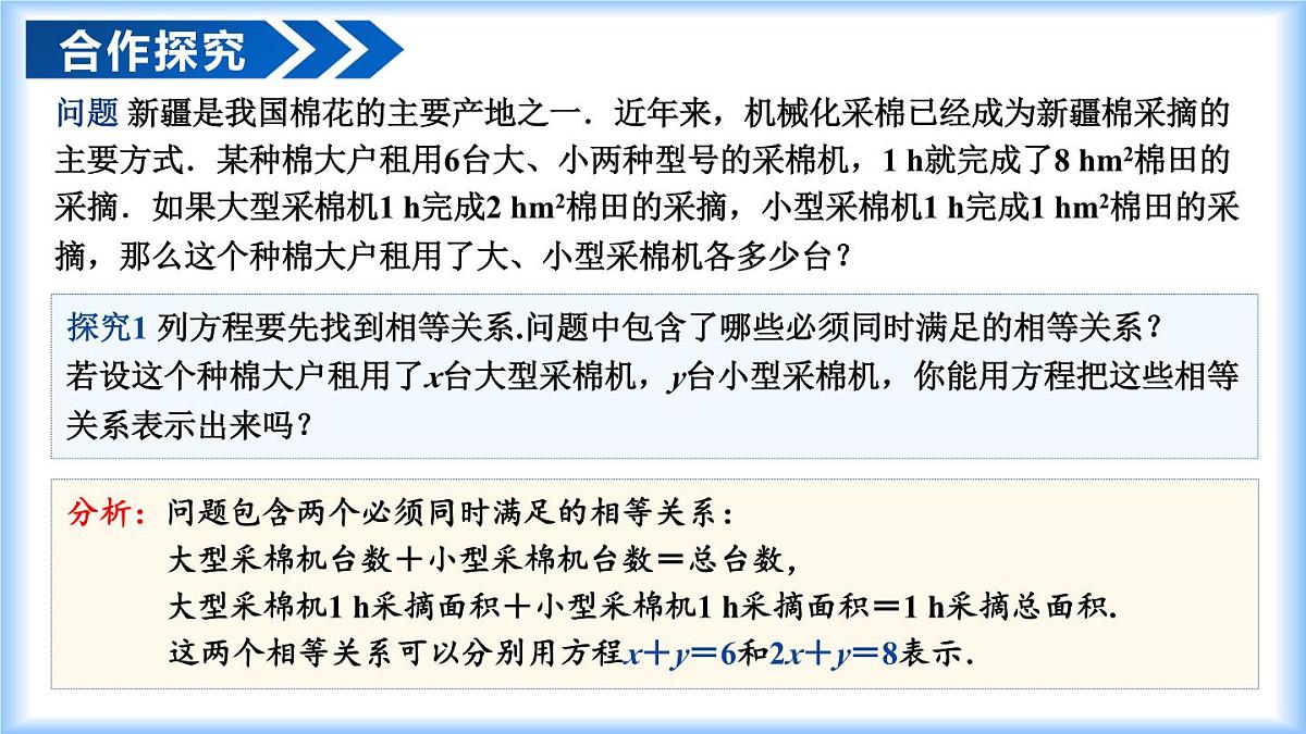 人教版（2024）七年级数学下册课件 10.1 二元一次方程组的概念第5页