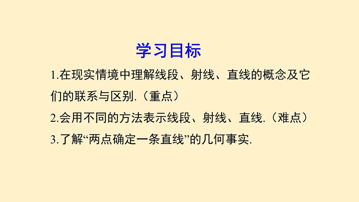 4.1 课时1 线段、射线、直线 课件 (2) 数学北师大版（2024）七年级上册第2页