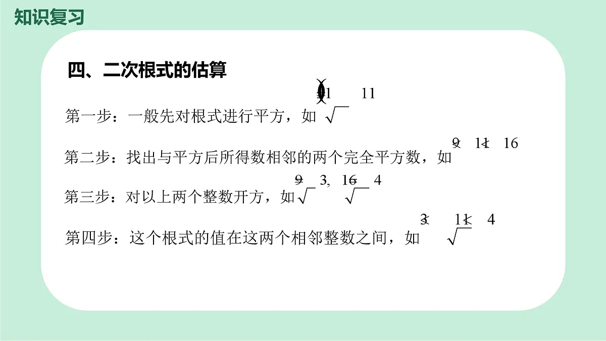中考数学一轮复习备考专题4：二次根式 课件第7页