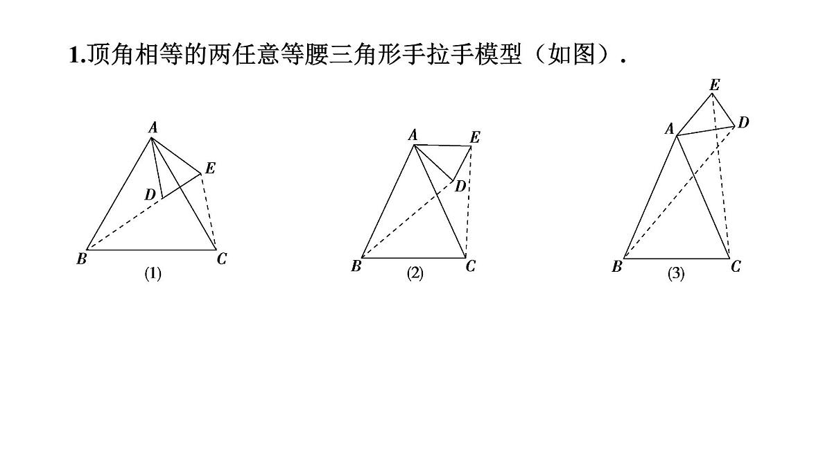 2025决胜中考河南数学一轮复习小专题 手拉手模型课件第3页