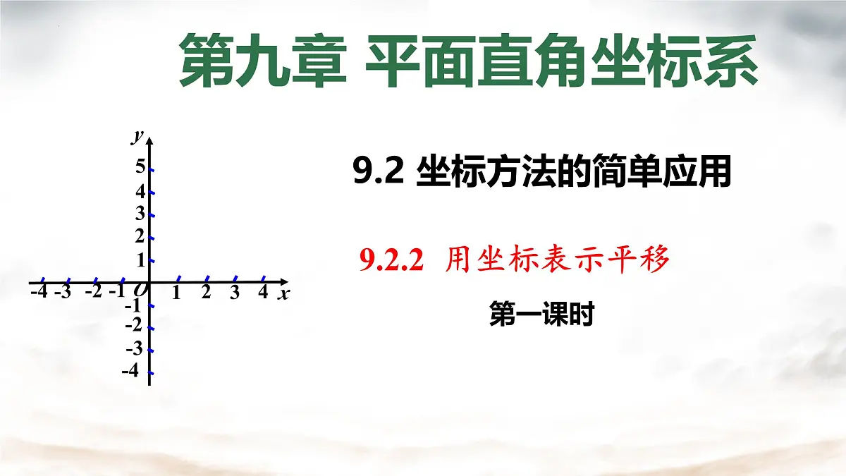 初中数学人教版（2024）七年级下册9.2.2 用坐标表示平移 第一课时课件第2页