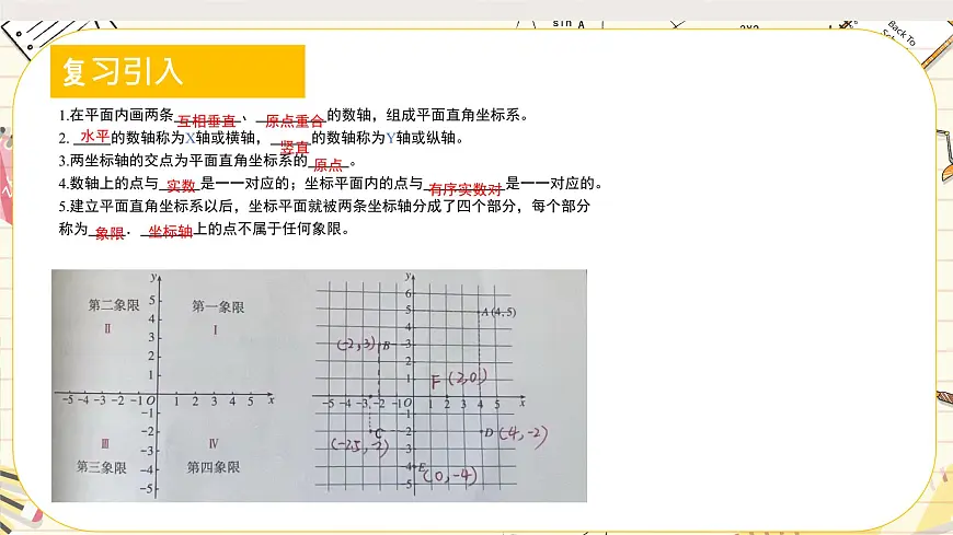 初中数学人教版（2024）七年级下册9.1.2 用坐标描述简单几何图形 课件第2页