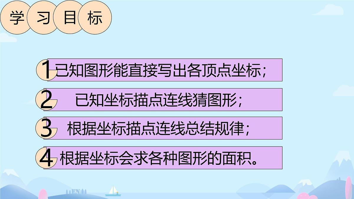 初中数学人教版（2024）七年级下册9.1.2 用坐标描述简单几何图形 课件第2页