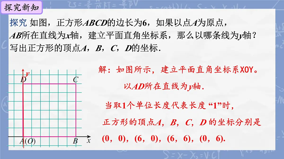 初中数学人教版（2024）七年级下册9.1.2 用坐标描述简单几何图形 课件第4页