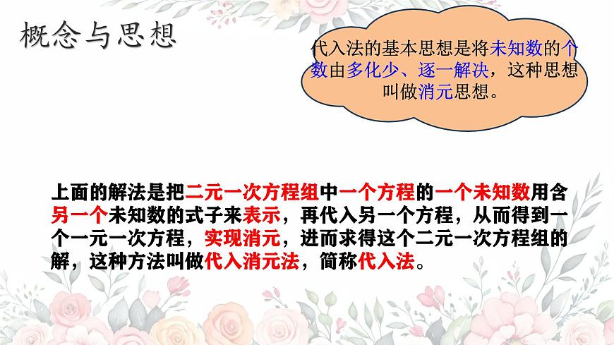 初中 数学人教版（2024）七年级下册10.2.1 消元——解二元一次方程组-代入法 课件第6页