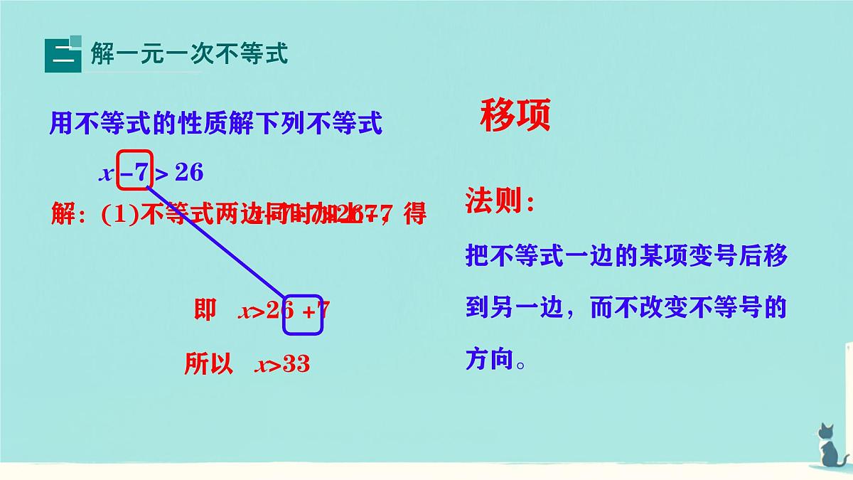 初中数学人教版（2024）七年级下册11.2  一元一次不等式第1课时 课件第7页