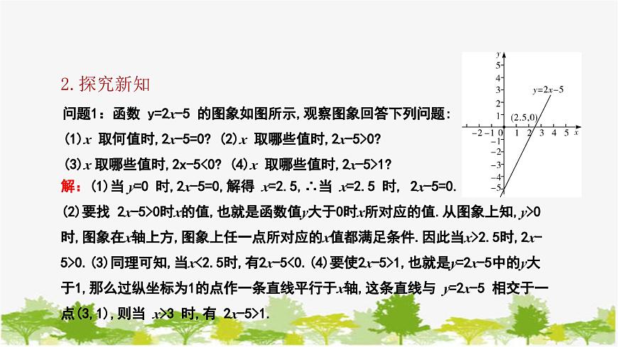 2.5 一元一次不等式与一次函数 北师大版数学八年级下册课件第5页