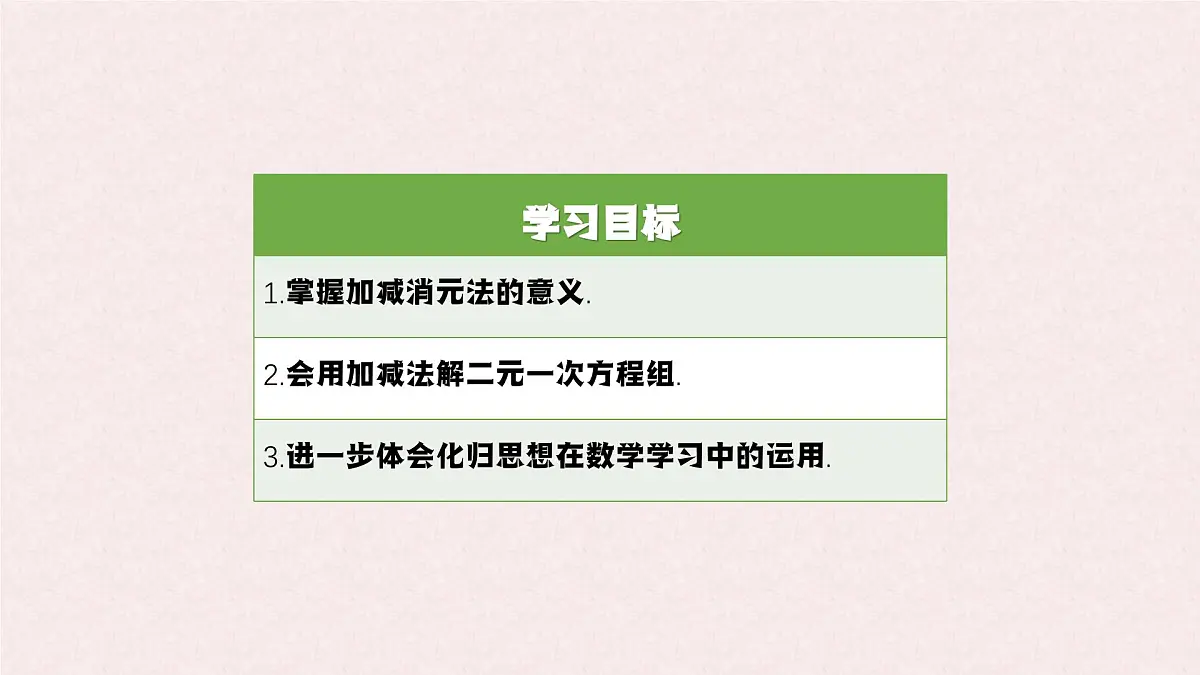 6.2 二元一次方程组的解法 课时2—加减消元法 -课件 华东师大版（2024）数学七年级下册第2页