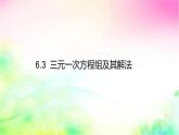 6.3三元一次方程組及其解法-課件 華東師大版（2024）數(shù)學(xué)七年級下冊