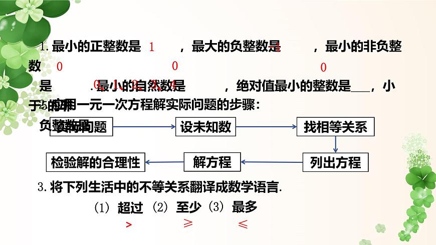 7.3.2一元一次不等式的应用 -课件 华东师大版（2024）数学七年级下册第3页