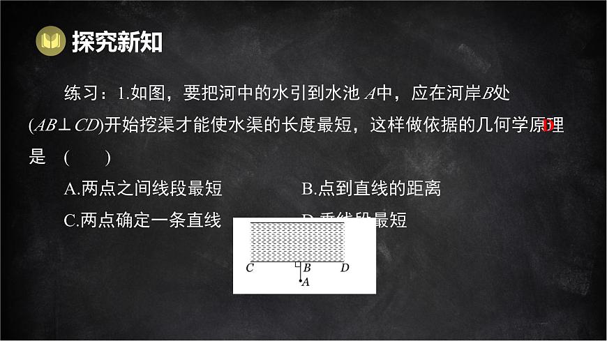 湘教版（2024）数学七年级下册 4.5 垂线 第2课时 点到直线的距离（课件）第8页