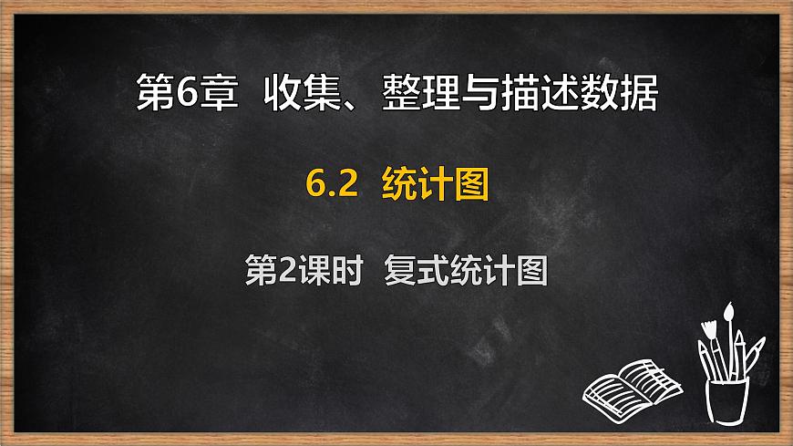 湘教版（2024）数学七年级下册 6.2 统计图 第2课时 复式统计图（课件）第1页