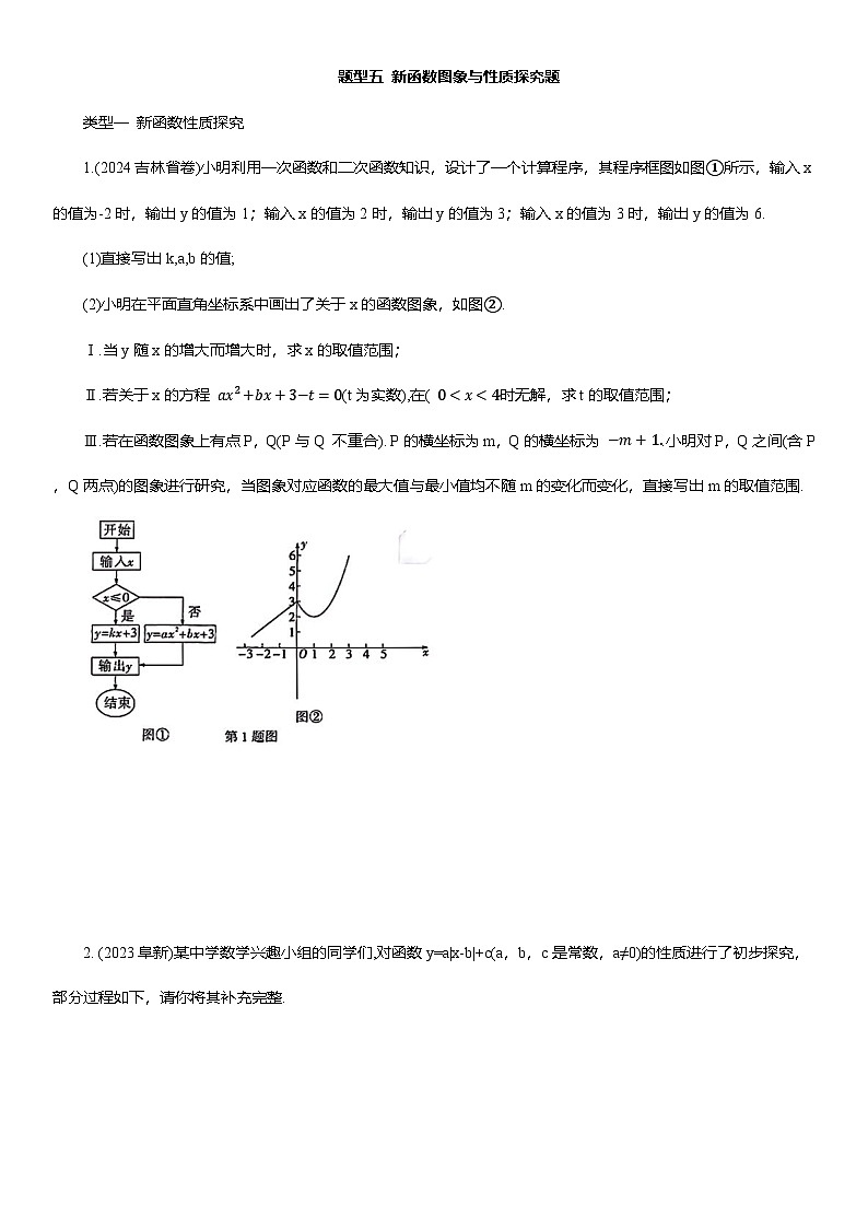 题型五 新函数图象与性质探究题 2025年中考数学重难题型分类练第1页