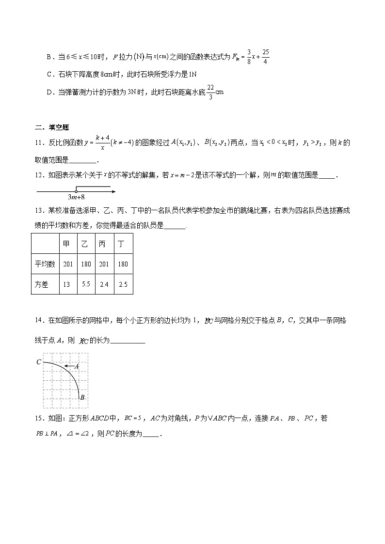河南省驻马店市西平县2024届九年级下学期中考一模数学试卷(含解析)第3页
