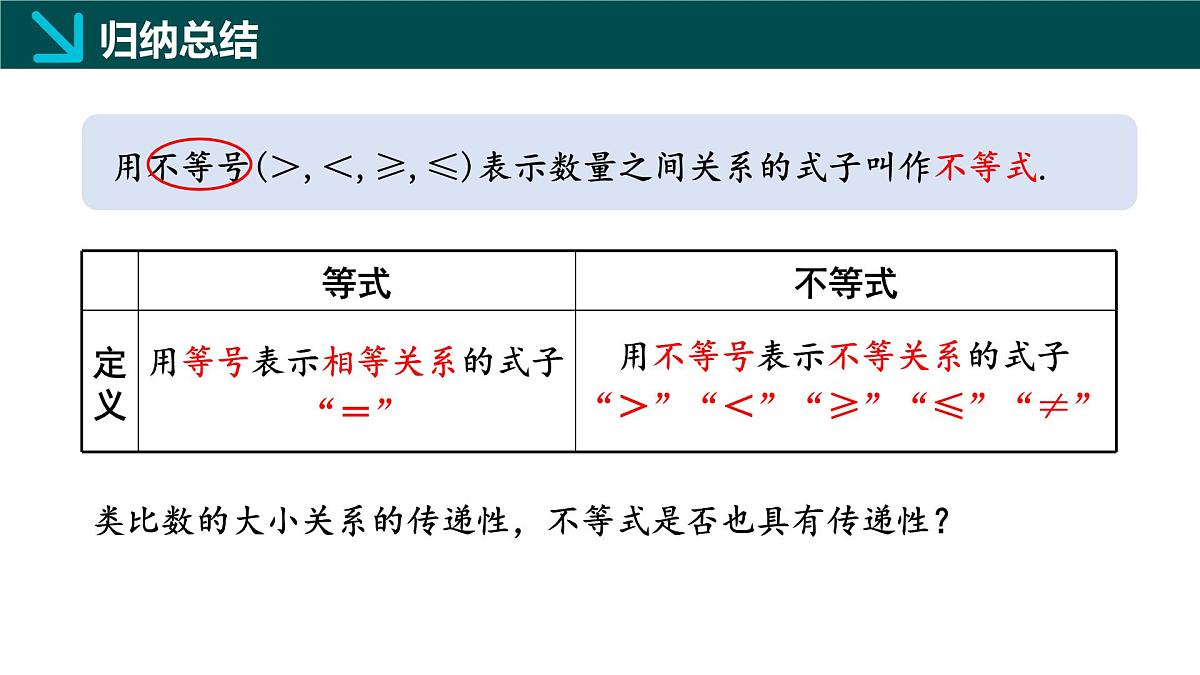7.1 认识不等式（同步课件）-2024-2025学年七年级数学下册（华东师大版2024）第8页