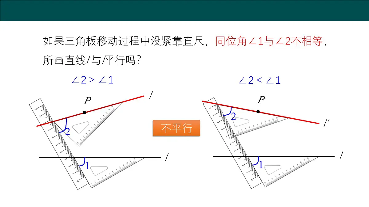10.2平行线的判定（第3课时平行线的判定方法）（同步课件）2025学年七年级数学下册沪科版第6页
