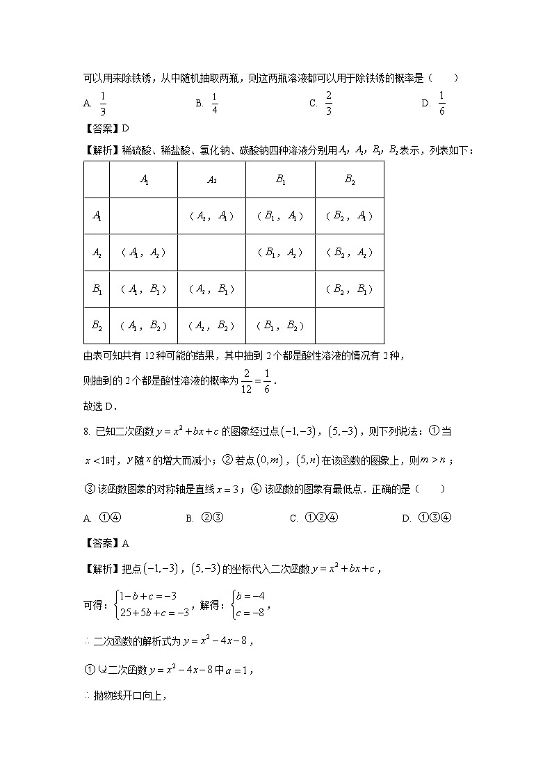 河南省洛阳市涧西区2025年中考一模数学试题（解析版）第3页
