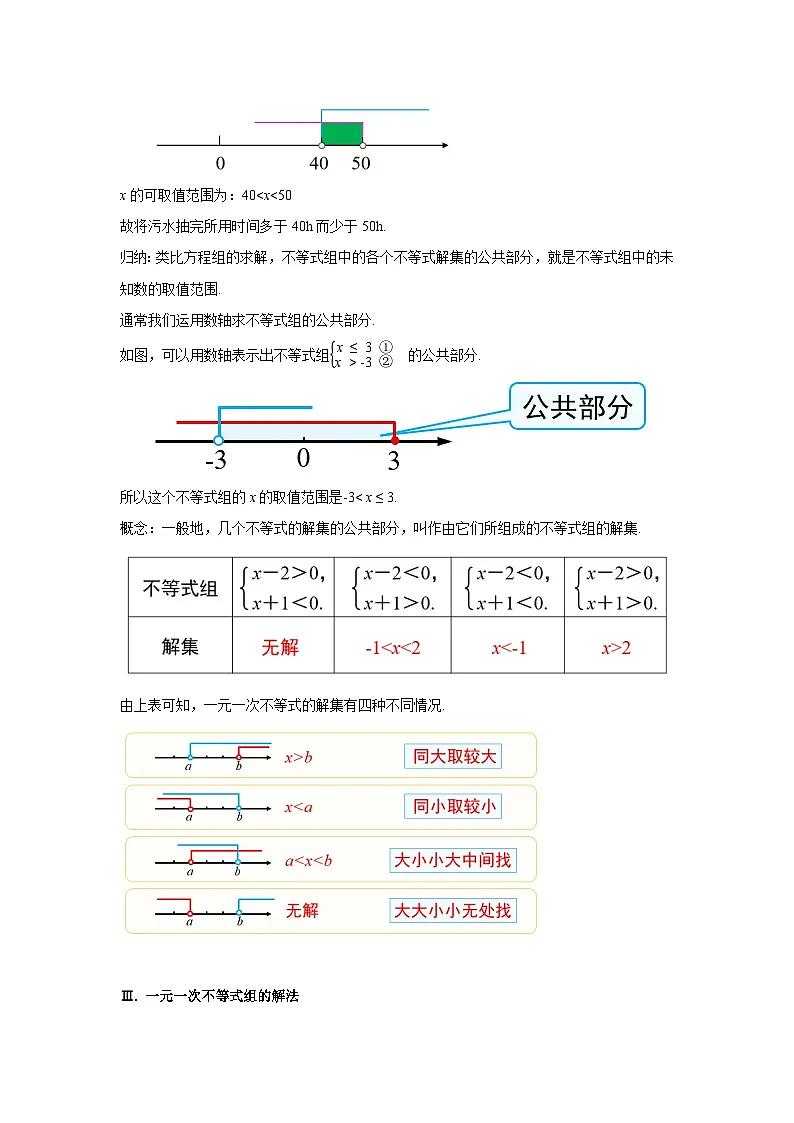 11.3《一元一次不等式组》 教案 第3页