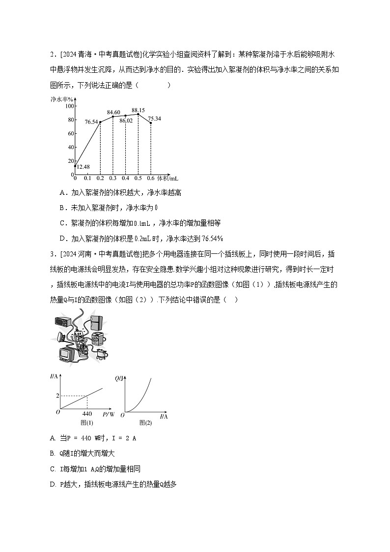 【中考真题】2025届中考数学专项训练1学科交汇类题型（含答案）第2页
