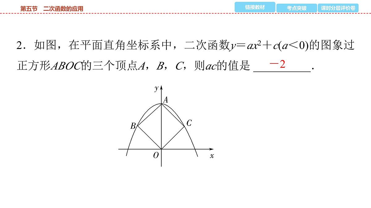 2025年中考数学总复习课件(山东省专用)18 第一部分 第三章 第五节 二次函数的应用第7页