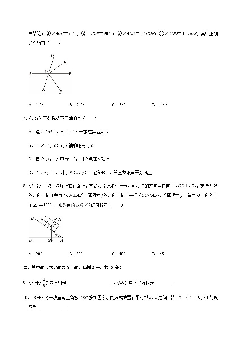 2024-2025学年新疆乌鲁木齐市八一中学七年级（下）期中数学试卷第2页