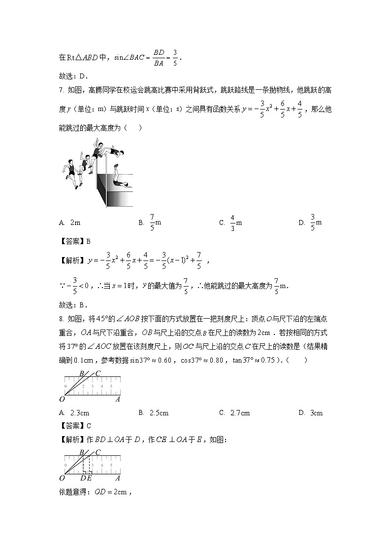 河北省廊坊市霸州市2024-2025学年九年级下学期3月月考数学试题（解析版）第3页