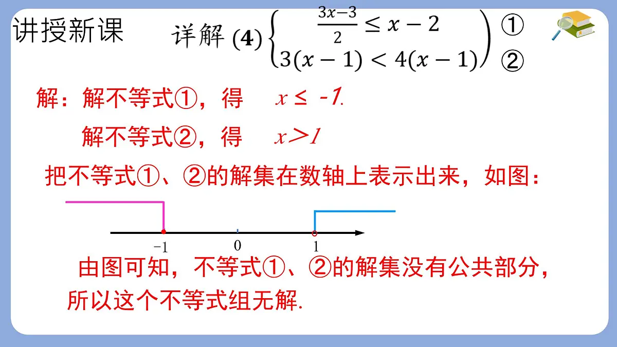 7.3.2解复杂的一元一次不等式组课件 沪科版（2024）数学 七年级下册第6页