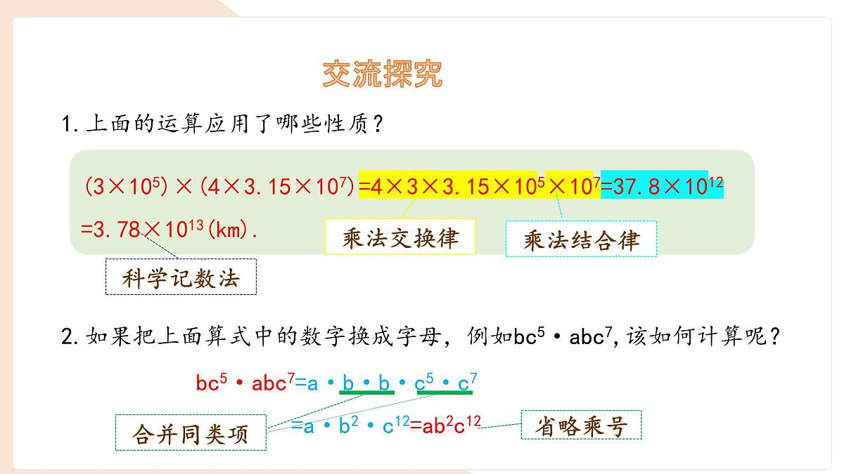 8.2 整式乘法 第1课时 课件 沪科版（2024）数学 七年级下册第5页