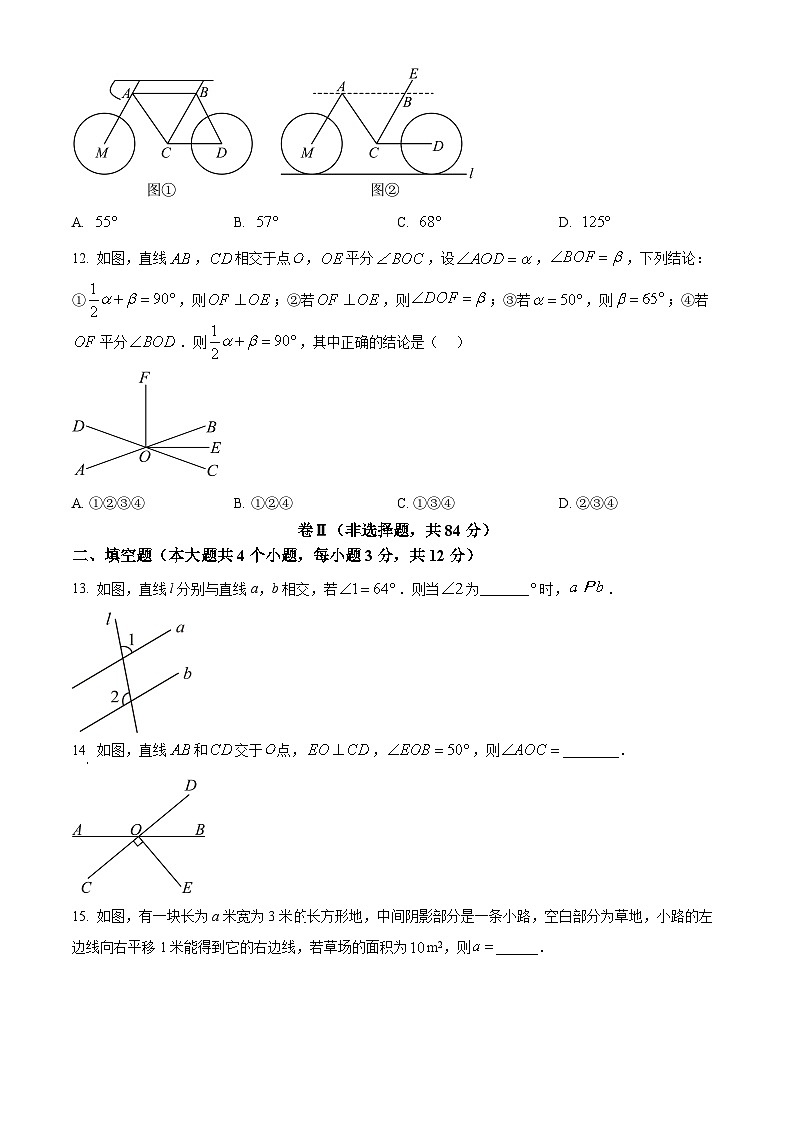 河北省沧州市献县部分学校联考2024-2025学年七年级下学期3月月考数学试题（原卷版+解析版）第3页