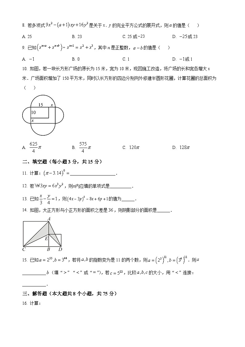 河南省郑州市新郑市2024-2025学年七年级下学期3月月考数学试题（原卷版+解析版）第2页