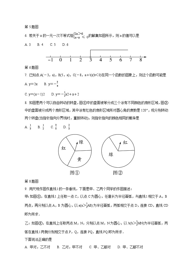 2025年河南省中考数学押题预测试卷（二模）含答案第2页
