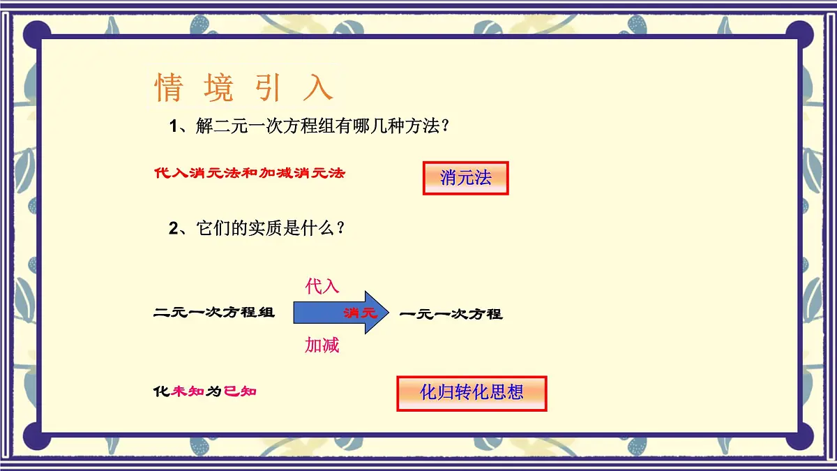 6.4三元一次方程组第一课时课件 冀教版（2024） 数学七年级下册第2页