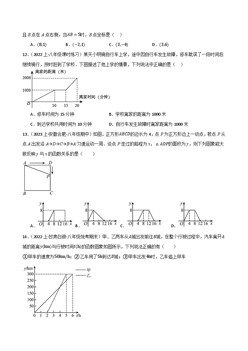 专题01 平面直角坐标系与函数概念（分层训练）(原卷版）第3页