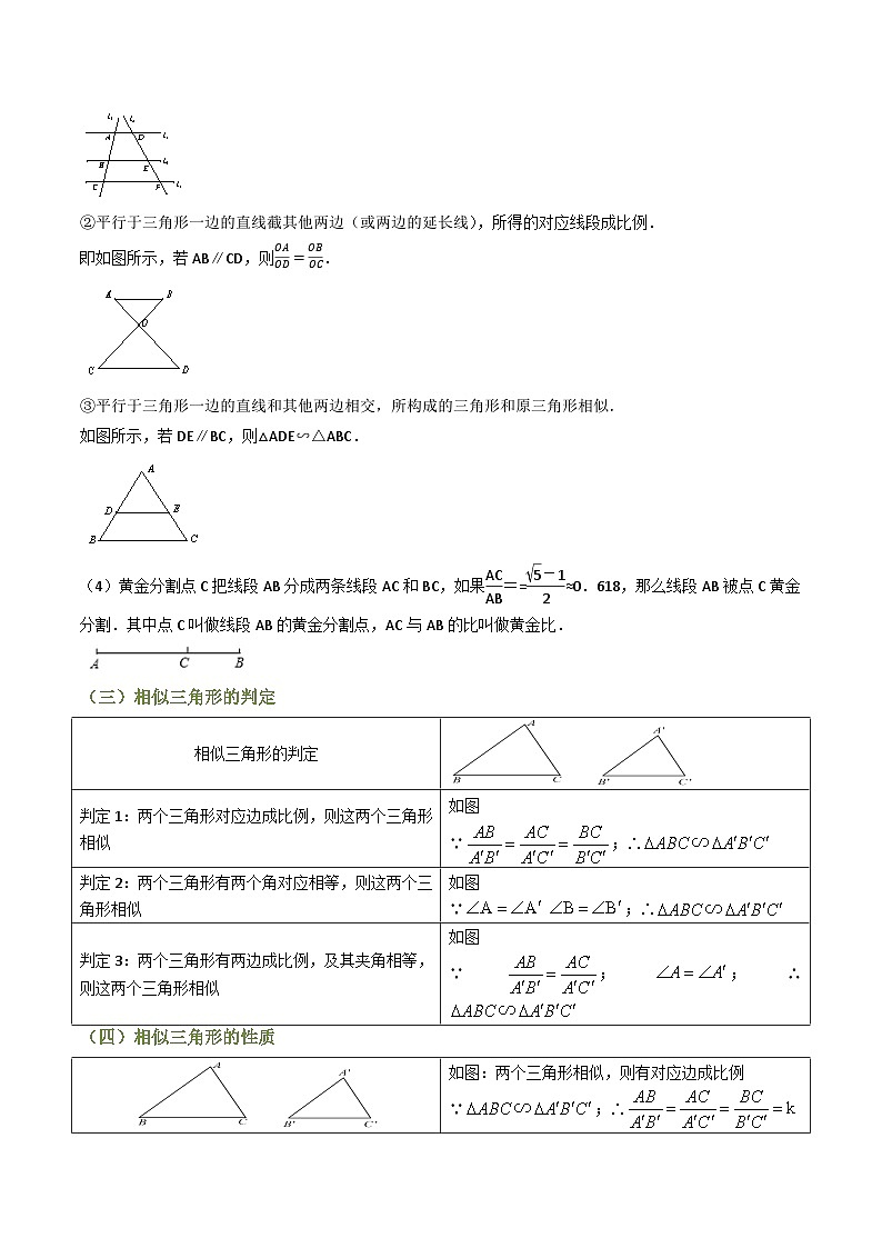 专题06 相似三角形（知识串讲+13大考点）(原卷版） 第2页