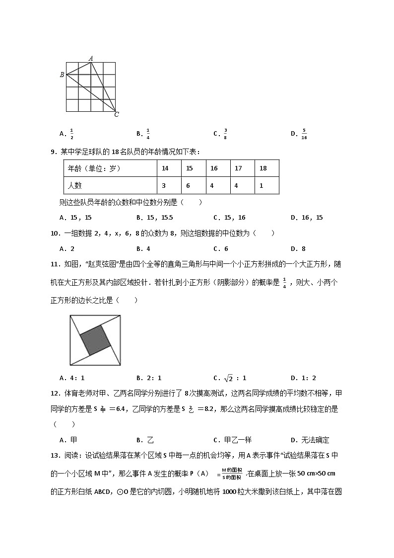【中考数学】2025届苏科版第三轮冲刺专项练习（统计及概率）附答案第2页